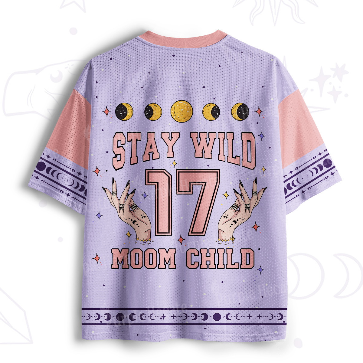 Purplehecate Stay Wild Moon Child Mesh Jersey