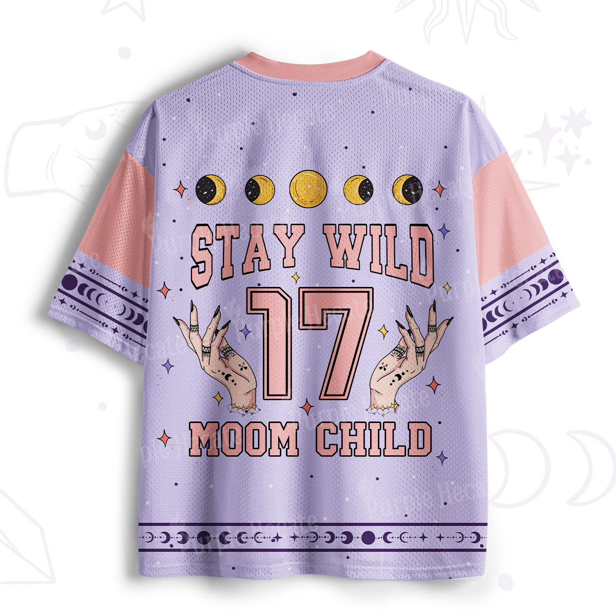 Purplehecate Stay Wild Moon Child Mesh Jersey
