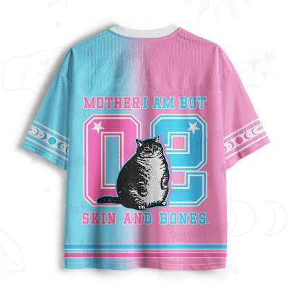 Purplehecate Cat Mother I Am But Skin And Bones Mesh Jersey