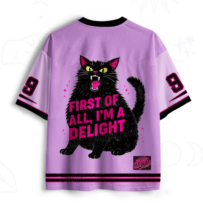 Purplehecate First Of All I'm A Delight Cat Mesh Jersey