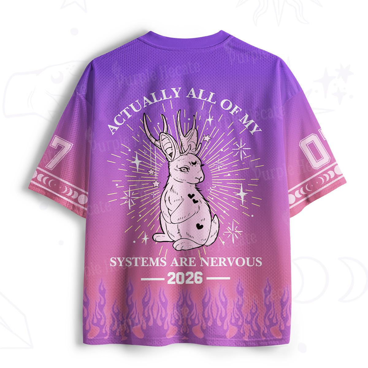 Purplehecate Actually All Of My Systems Are Nervous Mesh Jersey