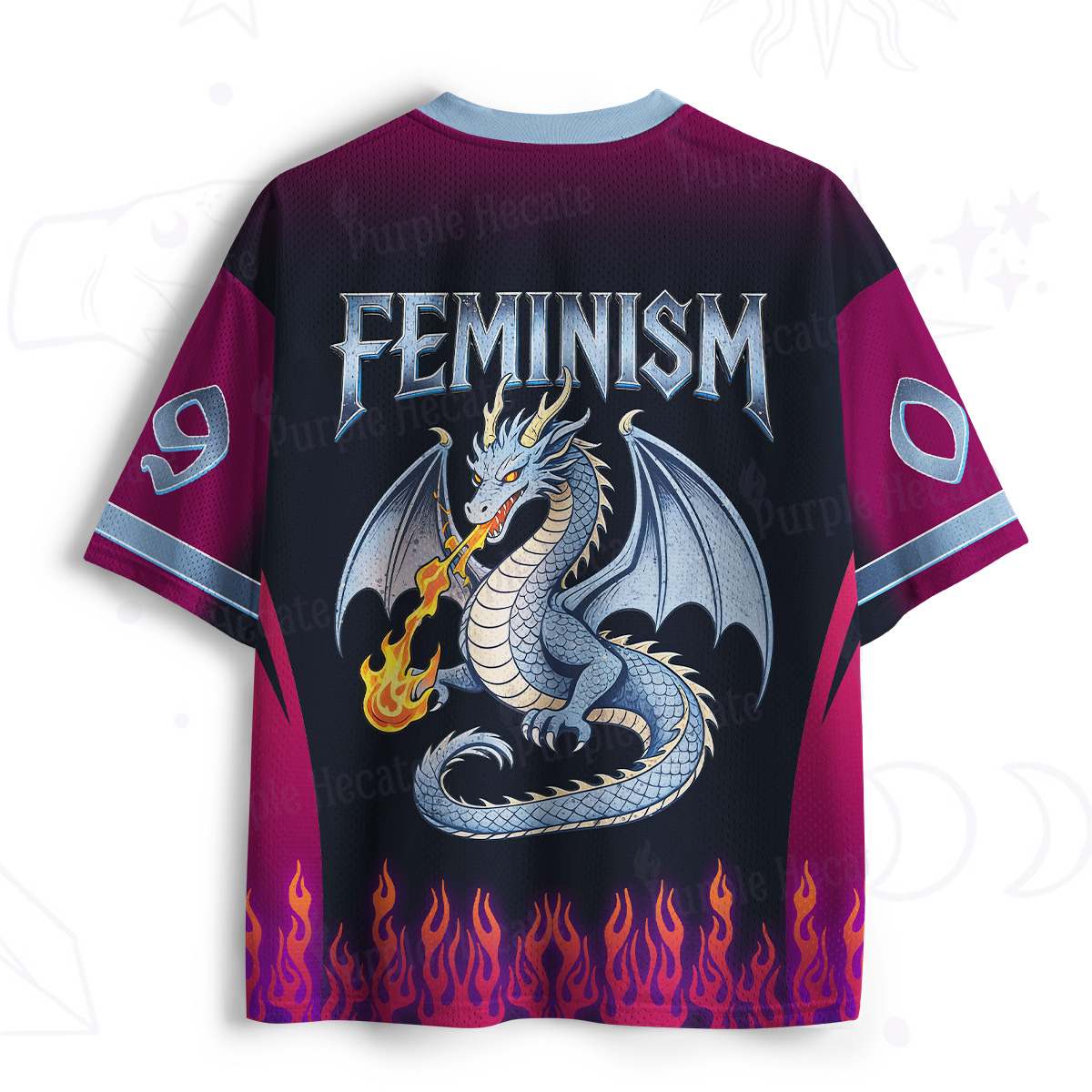 Purplehecate Feminism Dragon Fantasy Mesh Jersey