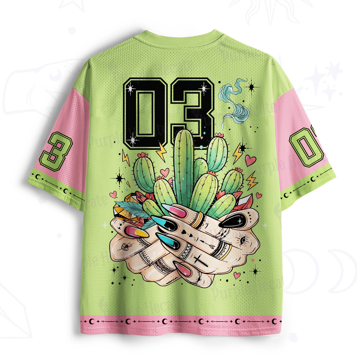 Purplehecate Vibes Not Lies Keep Away Mesh Jersey