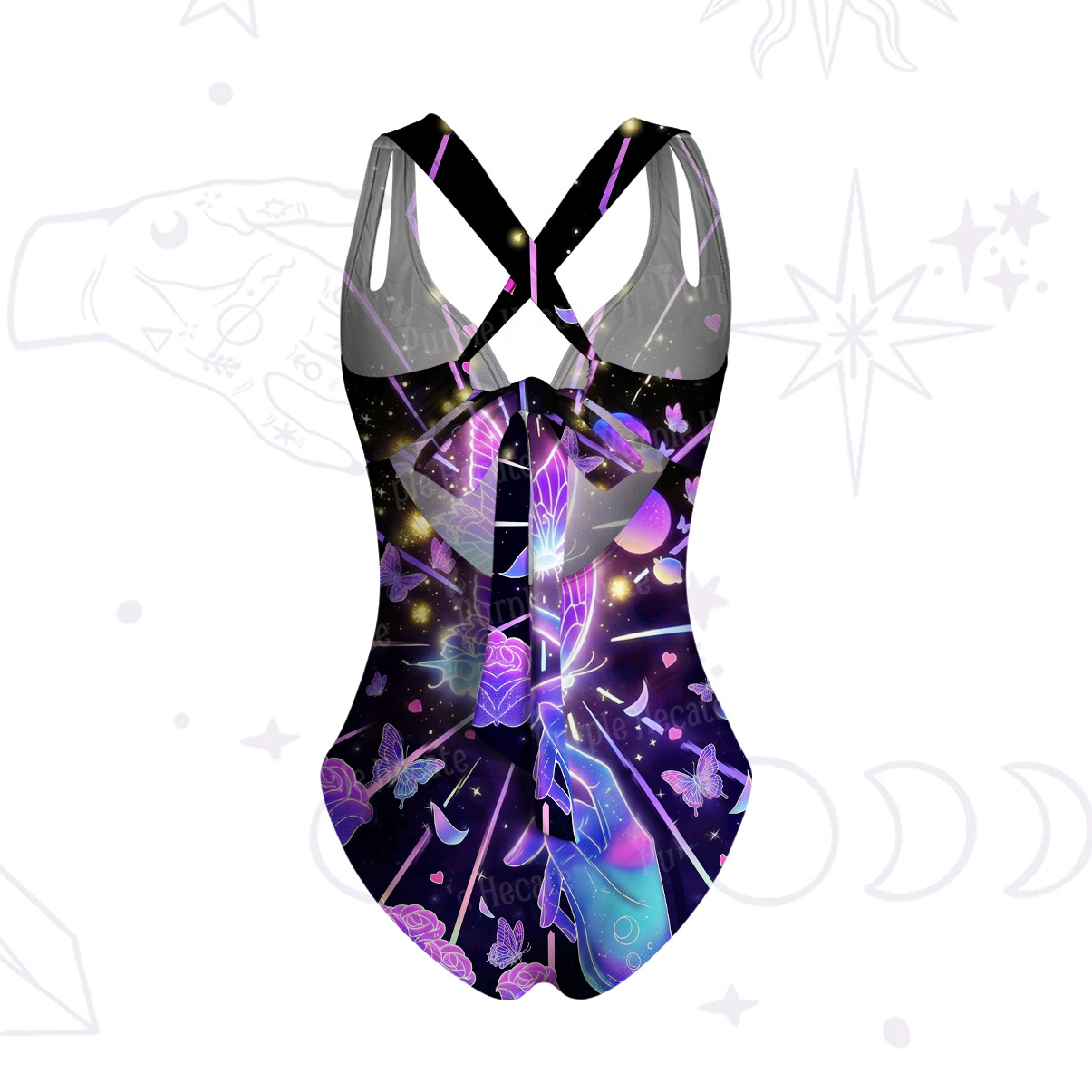 Purplehecate Spell of the Star Butterfly One-Piece Swimsuit