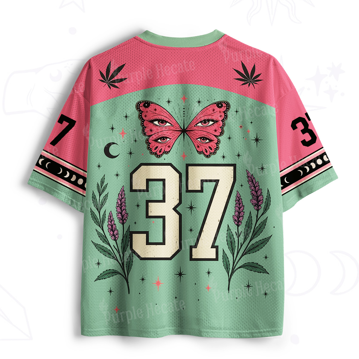 Purplehecate Soft Lips Loud Smoke Mesh Jersey