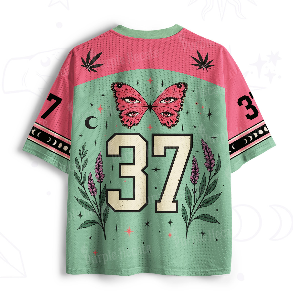 Purplehecate Soft Lips Loud Smoke Mesh Jersey