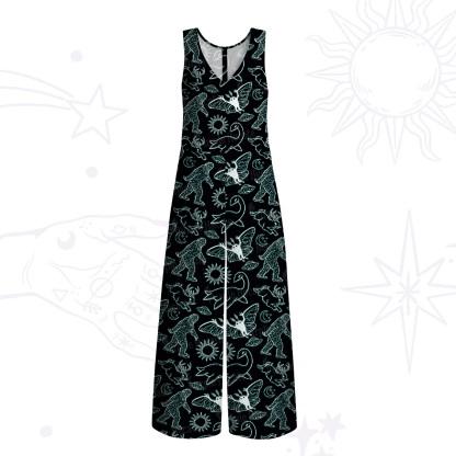 Purplehecate Cryptid Wide Leg Jumpsuit