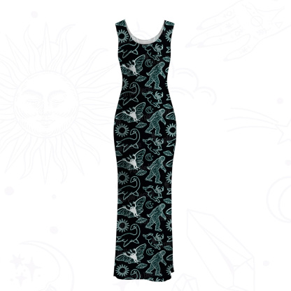 Purplehecate Cryptid Mesh Maxi Tank Beach Dress