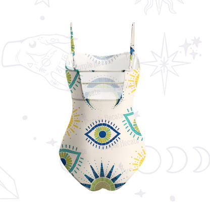 Purplehecate Sun Eye Slim-Strap Swimsuit