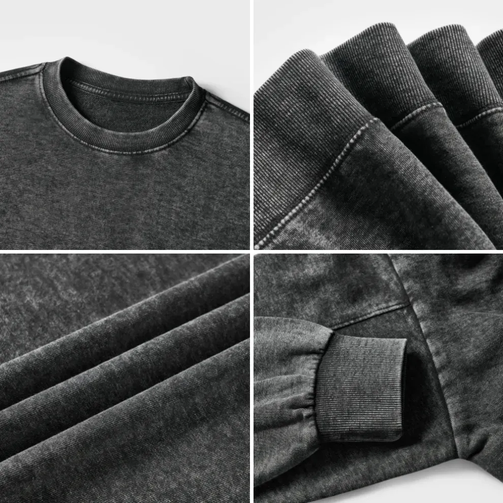 Purplehecate Moonlit Celestial Moth Washed Sweatshirt