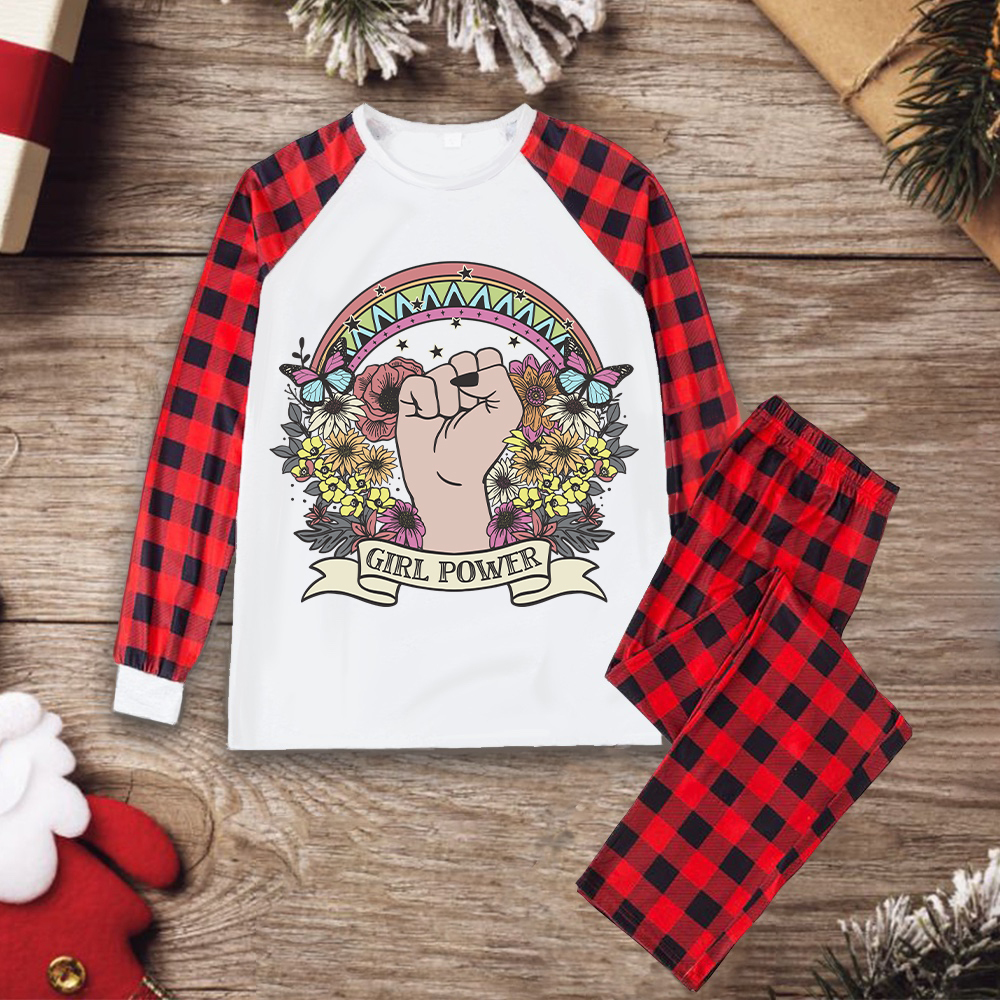 Purplehecate Girl Power Christmas Pajamas