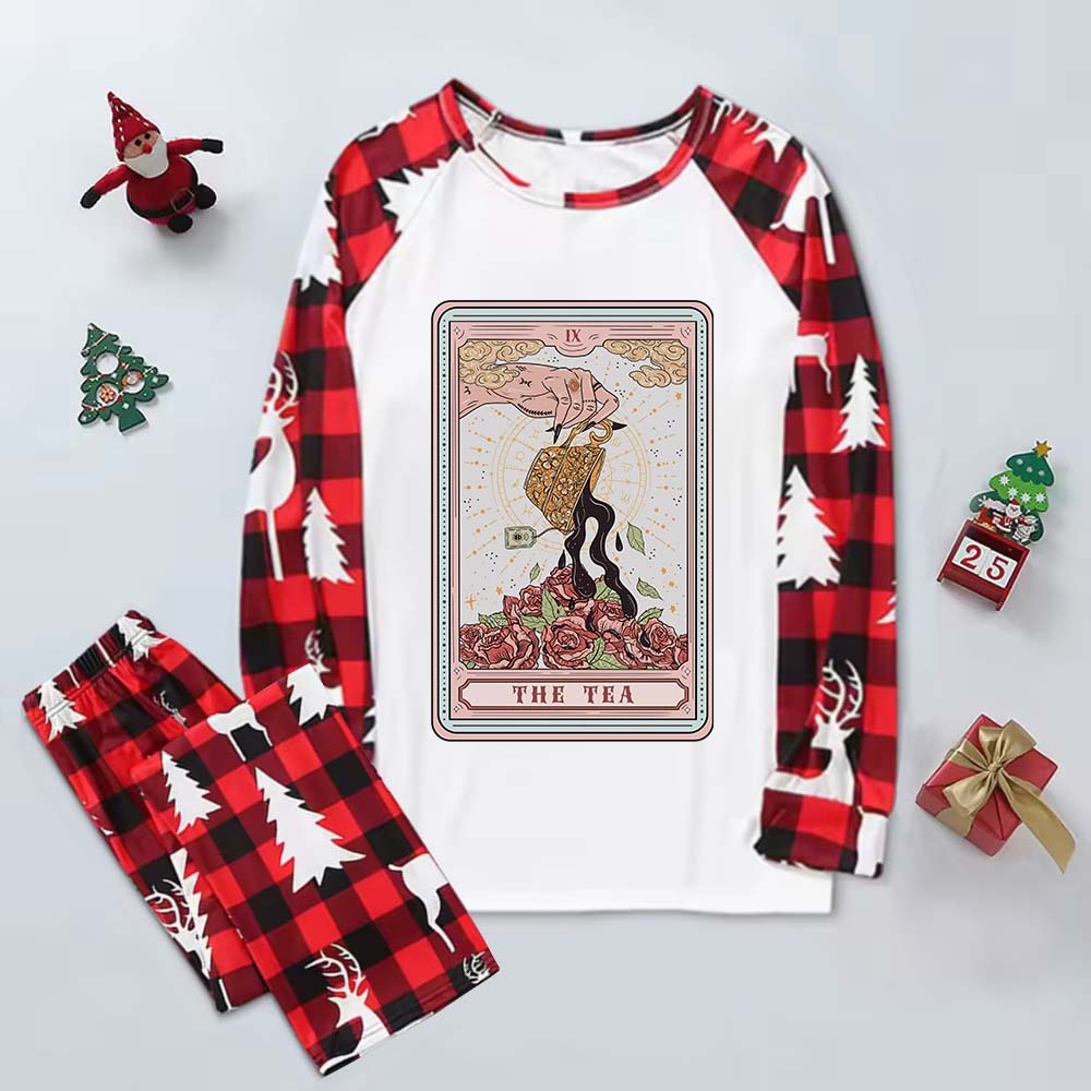 Purplehecate The Tea Tarot Elk Christmas Pajamas