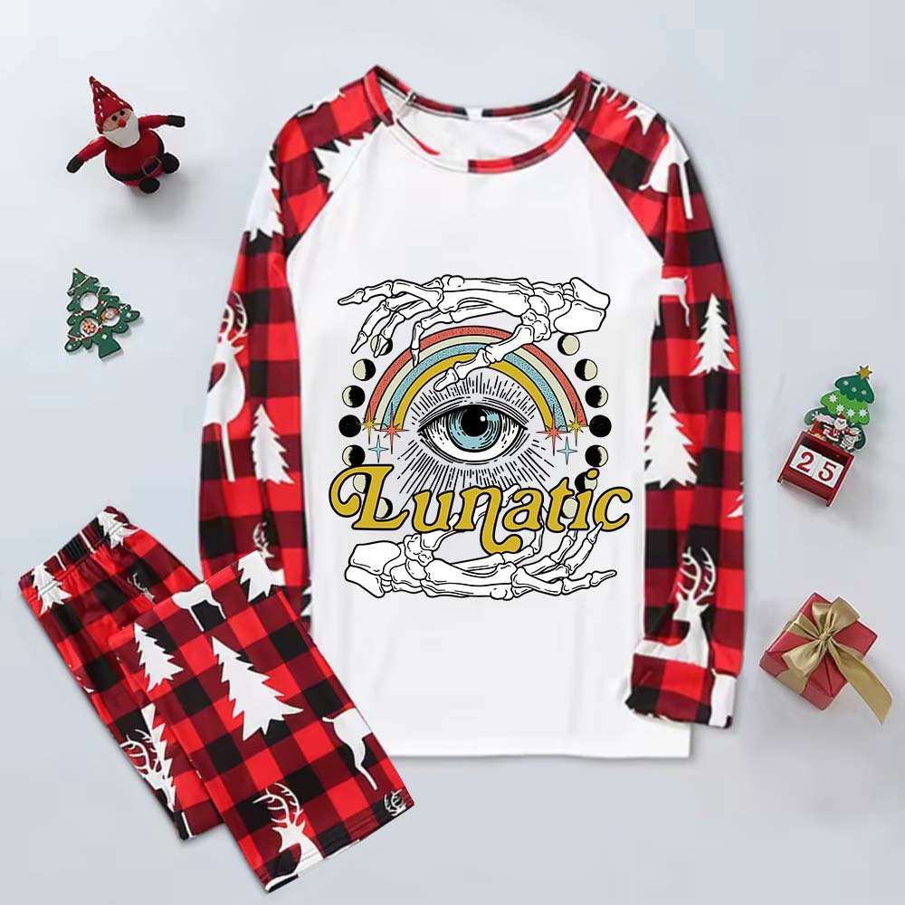 Purplehecate Lunatic Elk Christmas Pajamas