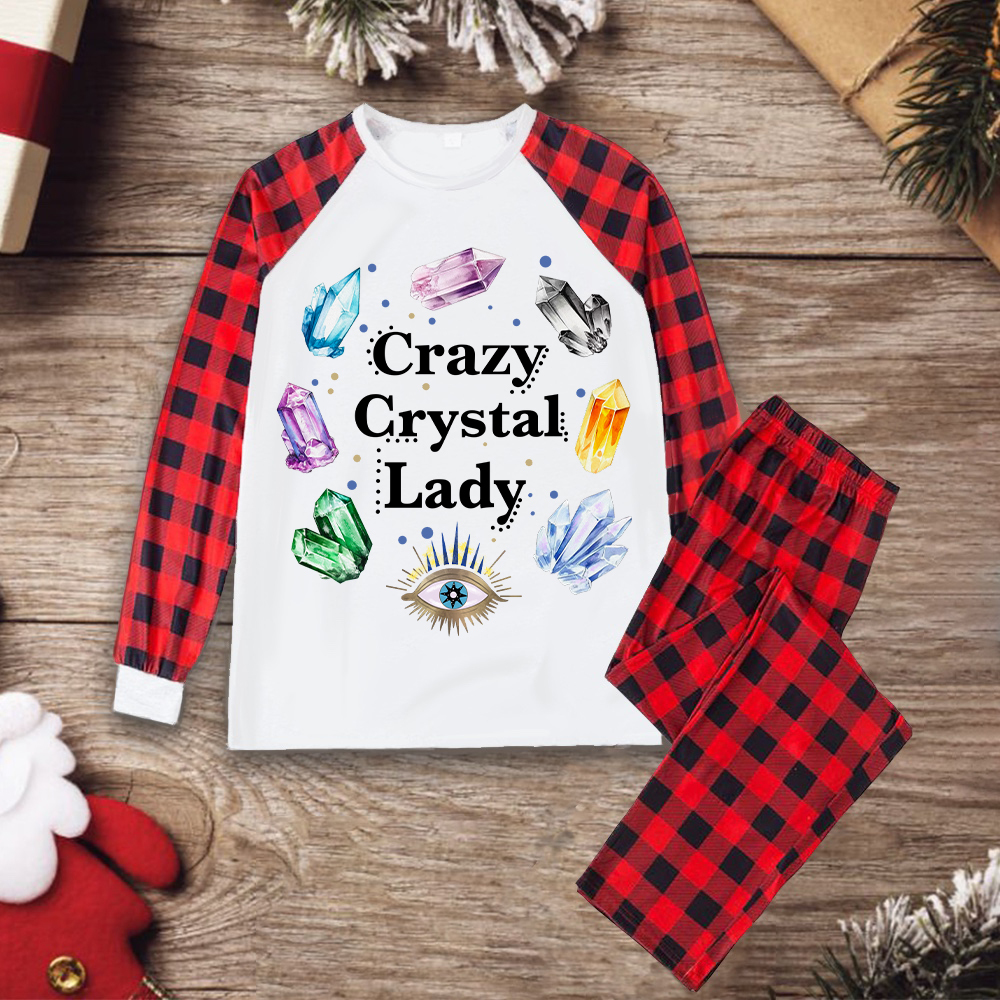 Purplehecate Crazy Crystal Lady Christmas Pajamas