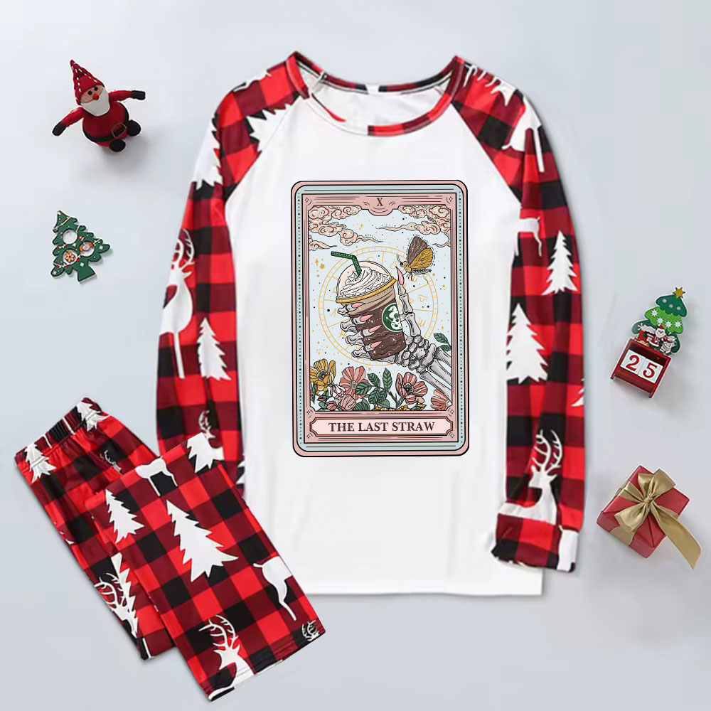 Purplehecate The Last Straw Tarot Elk Christmas Pajamas