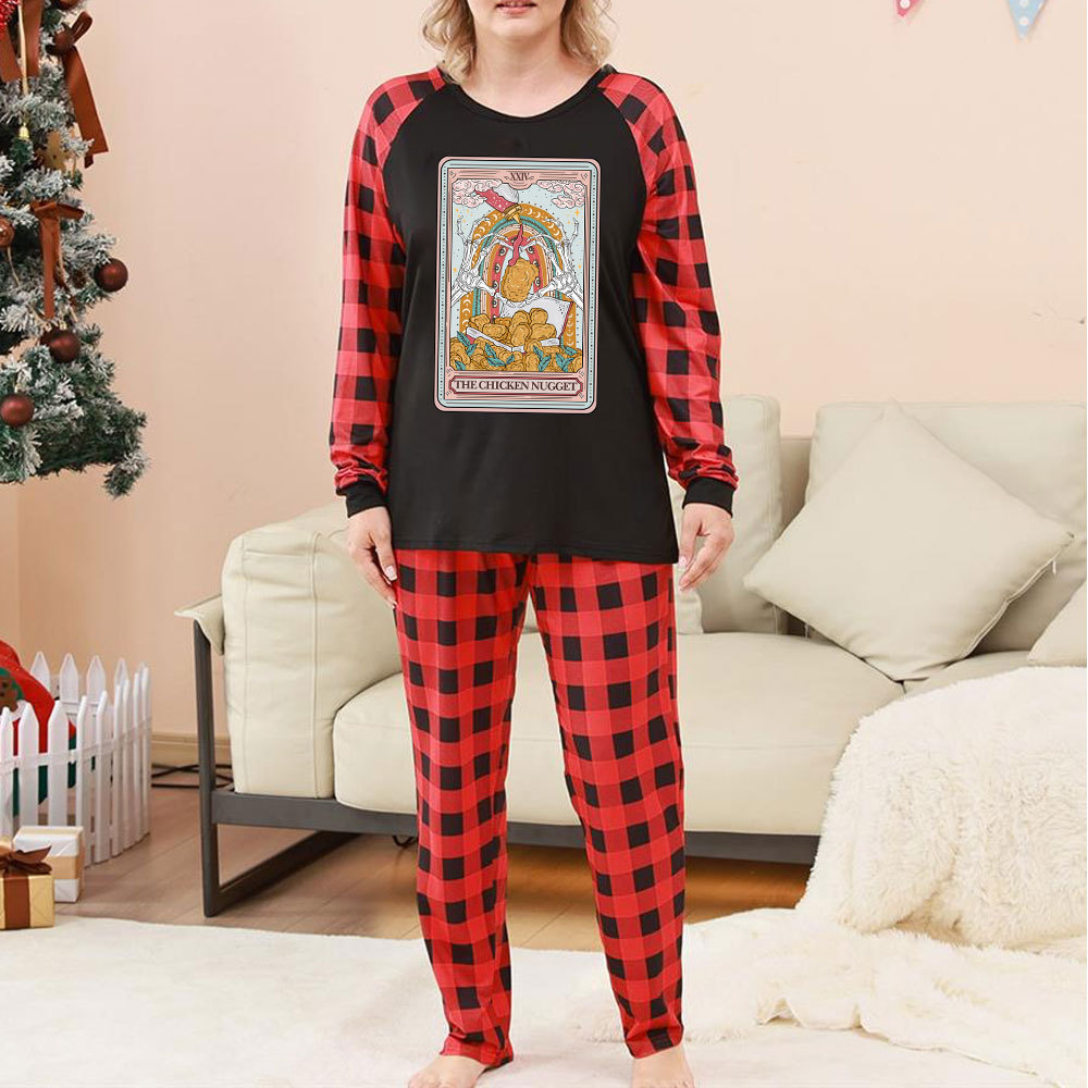 Purplehecate The Chicken Nugget Tarot Christmas Pajamas