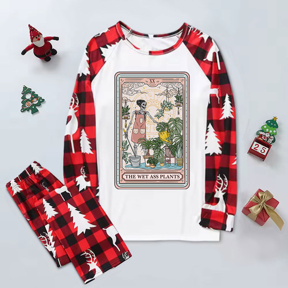 Purplehecate The Wet Ass Plants Tarot Elk Christmas Pajamas