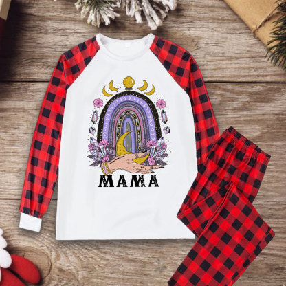Purplehecate Gothic Mama Rainbow Christmas Pajamas