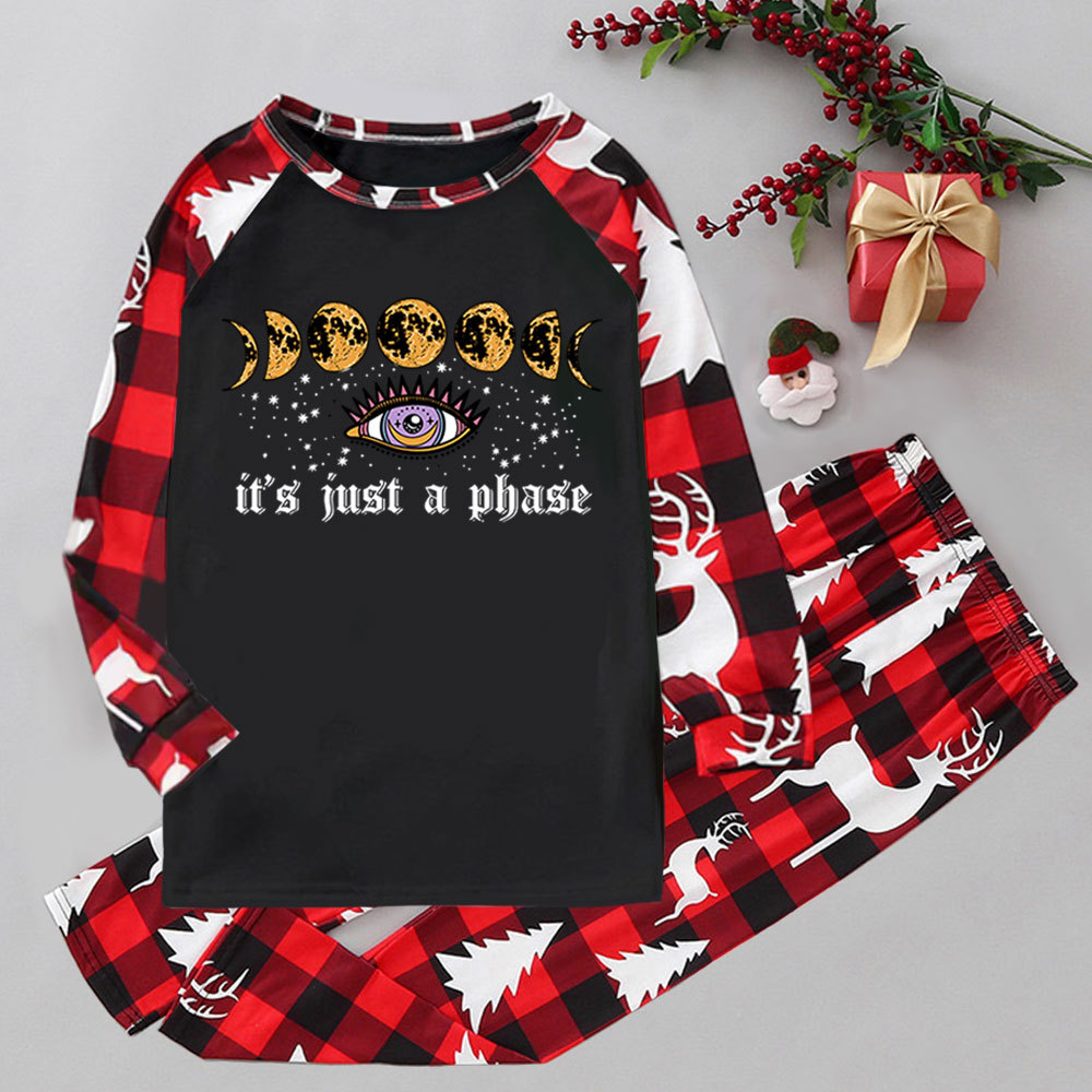 Purplehecate It's Just A Phase Elk Christmas Pajamas