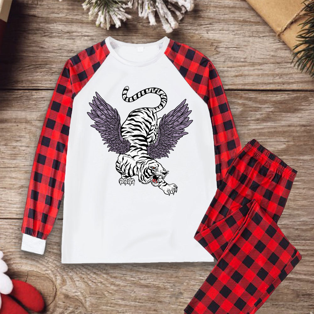 Purplehecate Tiger With Wings Christmas Pajamas