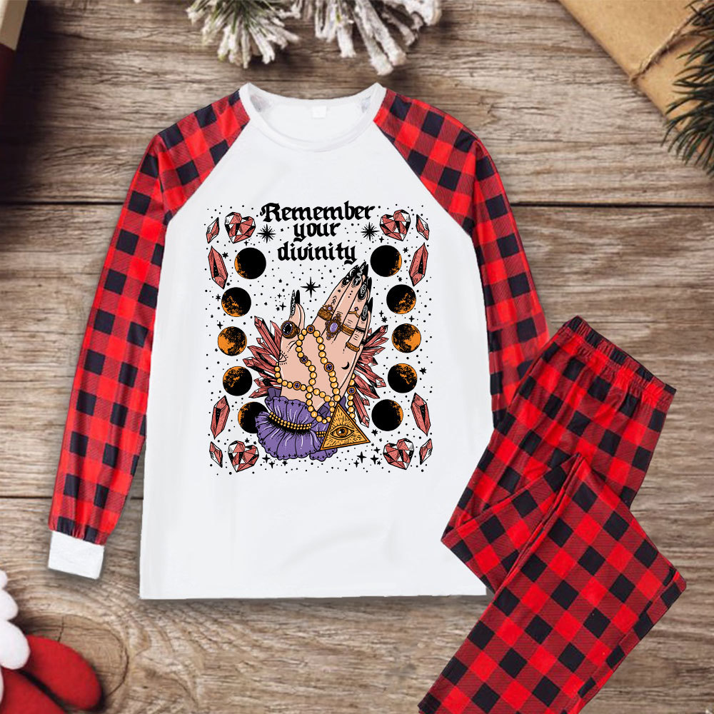 Purplehecate Remember Your Divinity Christmas Pajamas