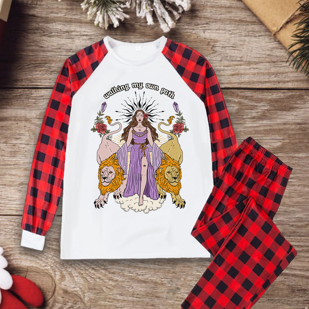Purplehecate The Goddess Walking My Own Path Christmas Pajamas