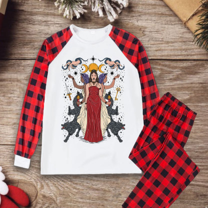 Purplehecate The Triple Goddess Hecate Christmas Pajamas