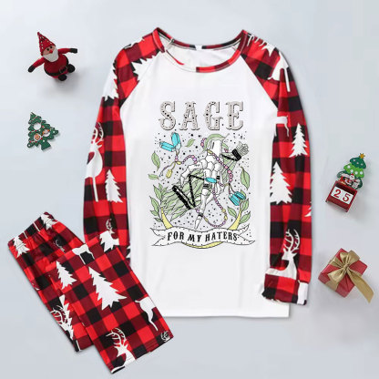 Purplehecate Sage For My Haters Elk Christmas Pajamas
