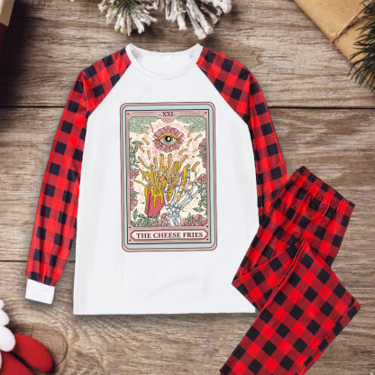 Purplehecate The Cheese Fries Tarot Christmas Pajamas