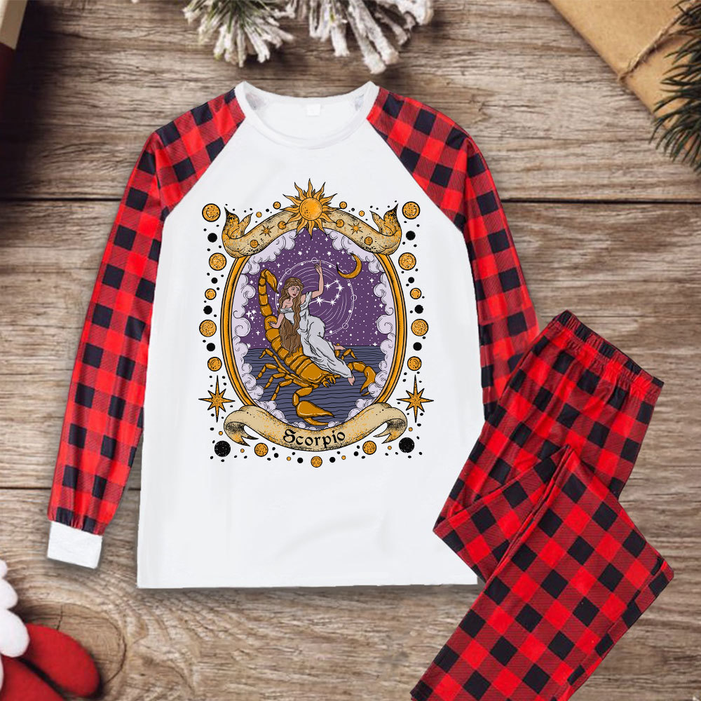Purplehecate Celestial Scorpio Zodiac Christmas Pajamas