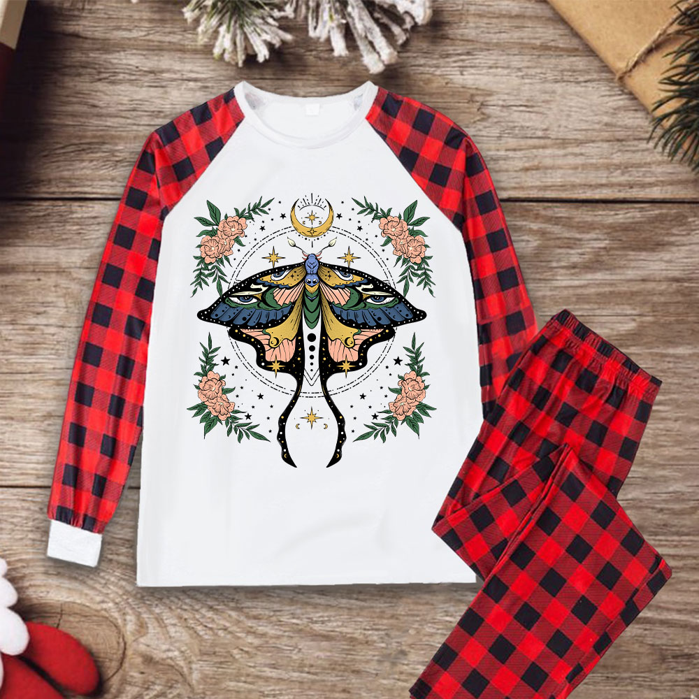 Purplehecate Mystical Moth Christmas Pajamas