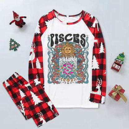 Purplehecate Pisces Spirit Zodiac Elk Christmas Pajamas