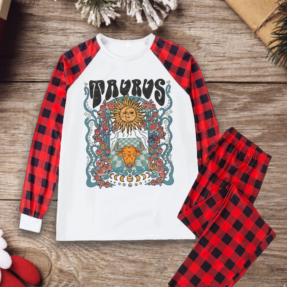Purplehecate Taurus Spirit Zodiac Christmas Pajamas