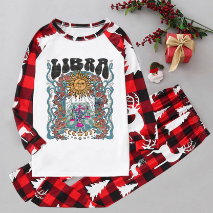 Purplehecate Libra Spirit Zodiac Elk Christmas Pajamas