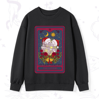 Purplehecate Christmas The Lovers Tarot Sweatshirt