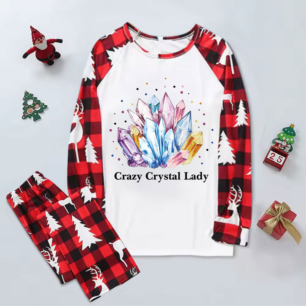 Purplehecate Crazy Crystal Elk Christmas Pajamas