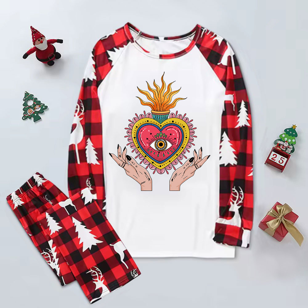 Purplehecate The Fiery Eye Elk Christmas Pajamas