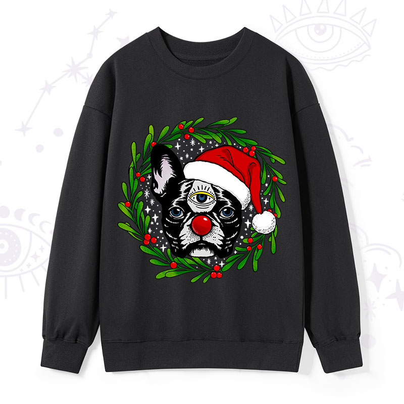 Purplehecate Christmas Celestial Canine Sweatshirt