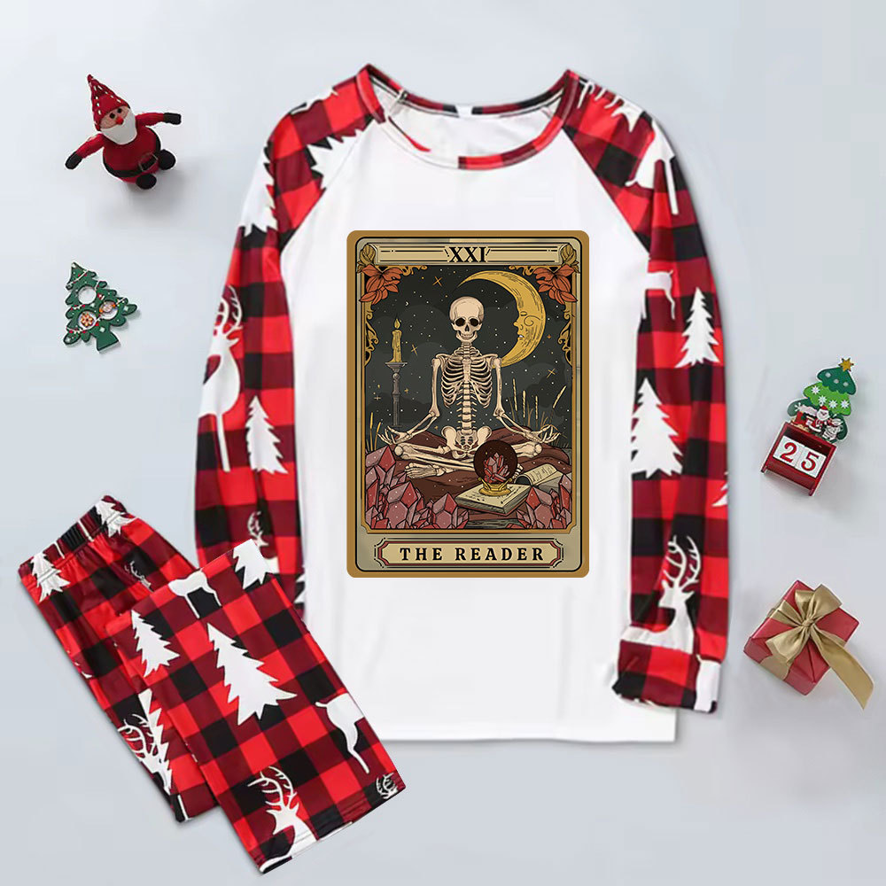 Purplehecate The Reader Tarot Elk Christmas Pajamas
