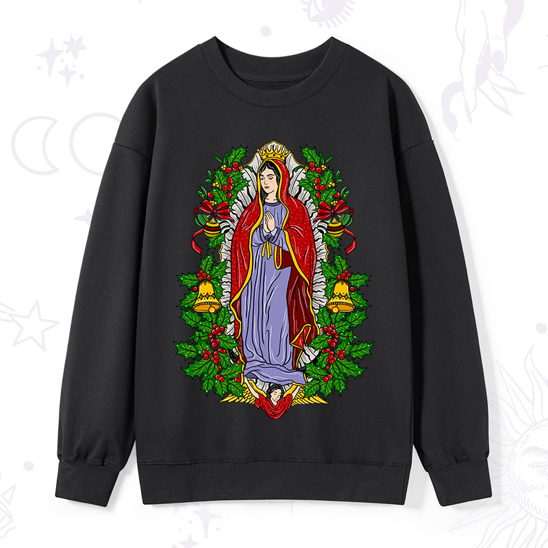 Purplehecate Christmas Mother Mary Sweatshirt