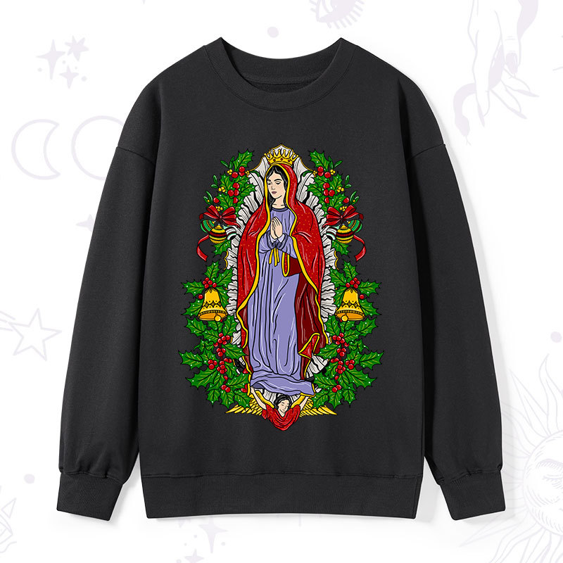 Magic Purplehecate Christmas Mother Mary Sweatshirt