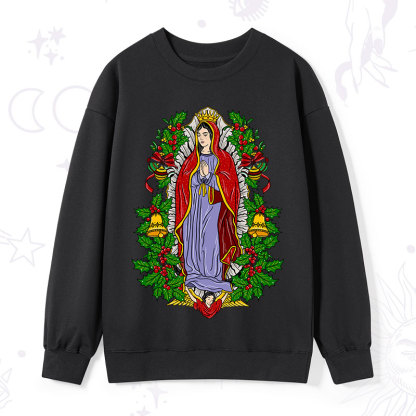 Purplehecate Christmas Mother Mary Sweatshirt