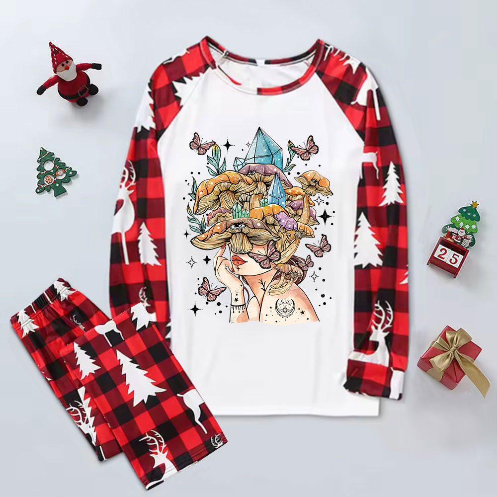 Purplehecate Crystal Goddess Elk Christmas Pajamas