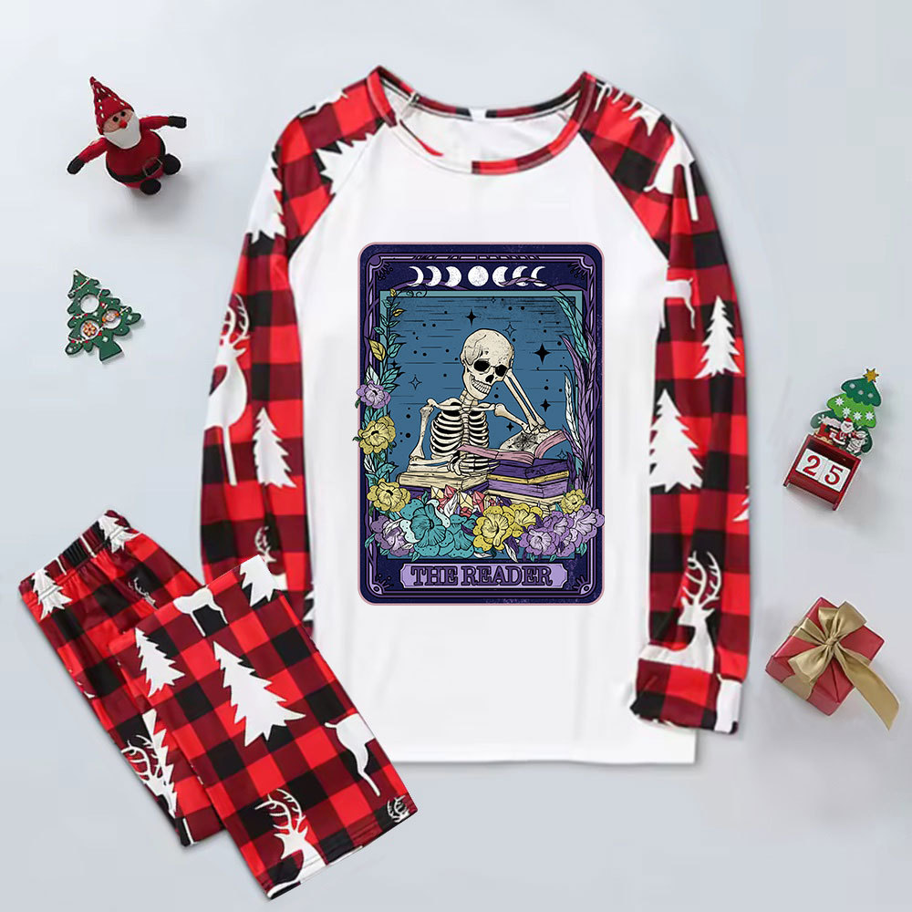 Purplehecate The Reader Tarot Card Elk Christmas Pajamas