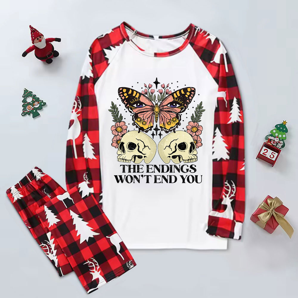 Purplehecate The Endings Won't End You Elk Christmas Pajamas