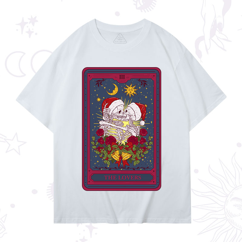 Purplehecate Christmas The Lovers Tarot T-Shirt