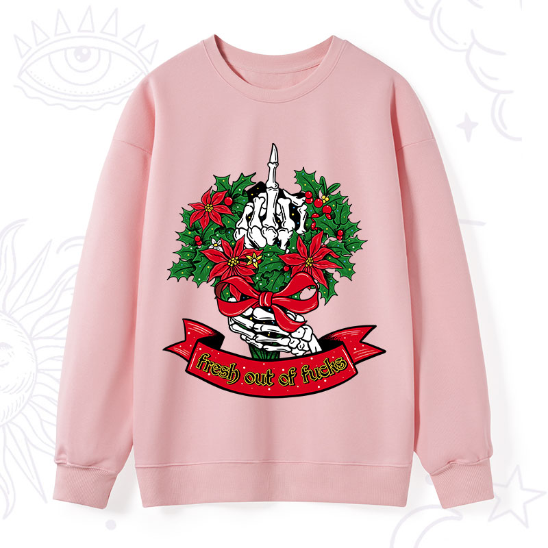 Purplehecate Christmas Fresh Out Of Fuck Sweatshirt