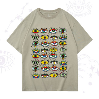 Purplehecate Christmas Evil Eye Pattern T-Shirt
