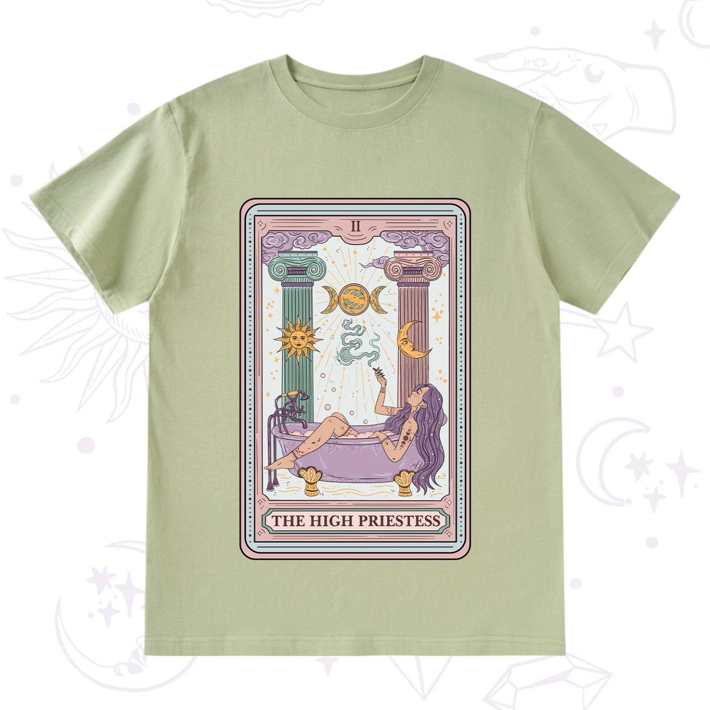 Purplehecate The High Priestess Tarot T-Shirt