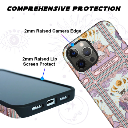 Purplehecate The Cat Mom Tarot Collage Phone Case